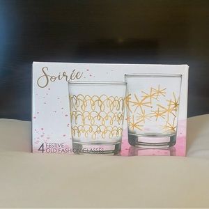 Festive Old Fashion Glasses